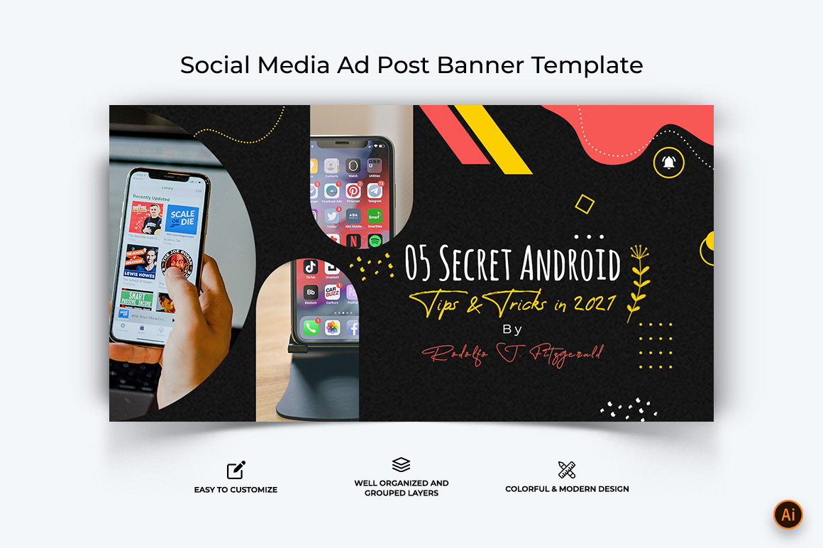 Mobile Tips and Tricks Facebook Ad Banner Design-04