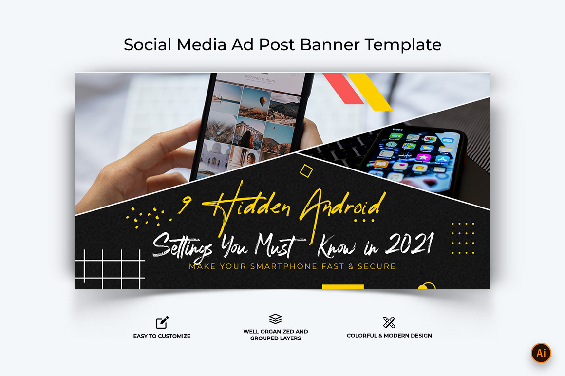 Mobile Tips and Tricks Facebook Ad Banner Design-06