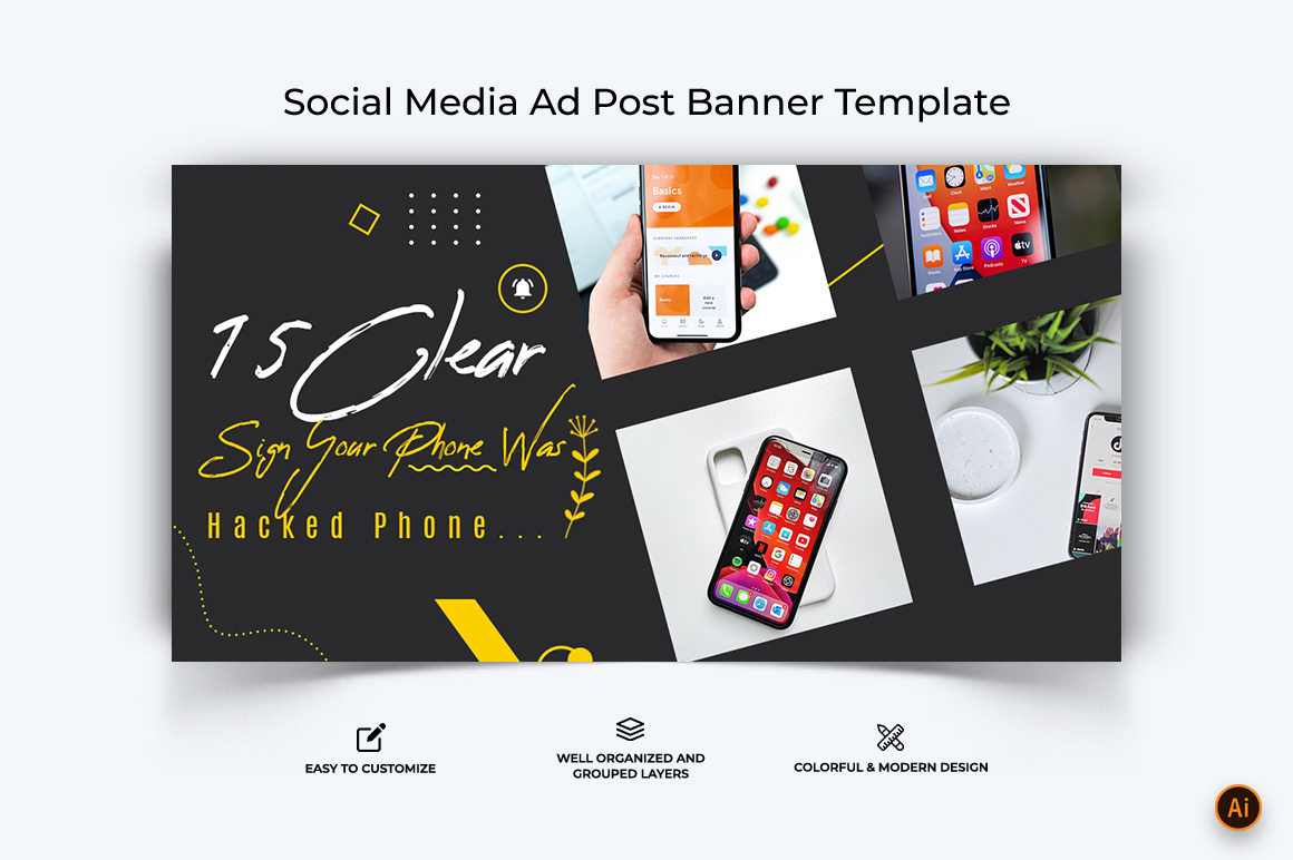 Mobile Tips and Tricks Facebook Ad Banner Design-09