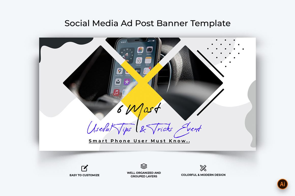 Mobile Tips and Tricks Facebook Ad Banner Design-12