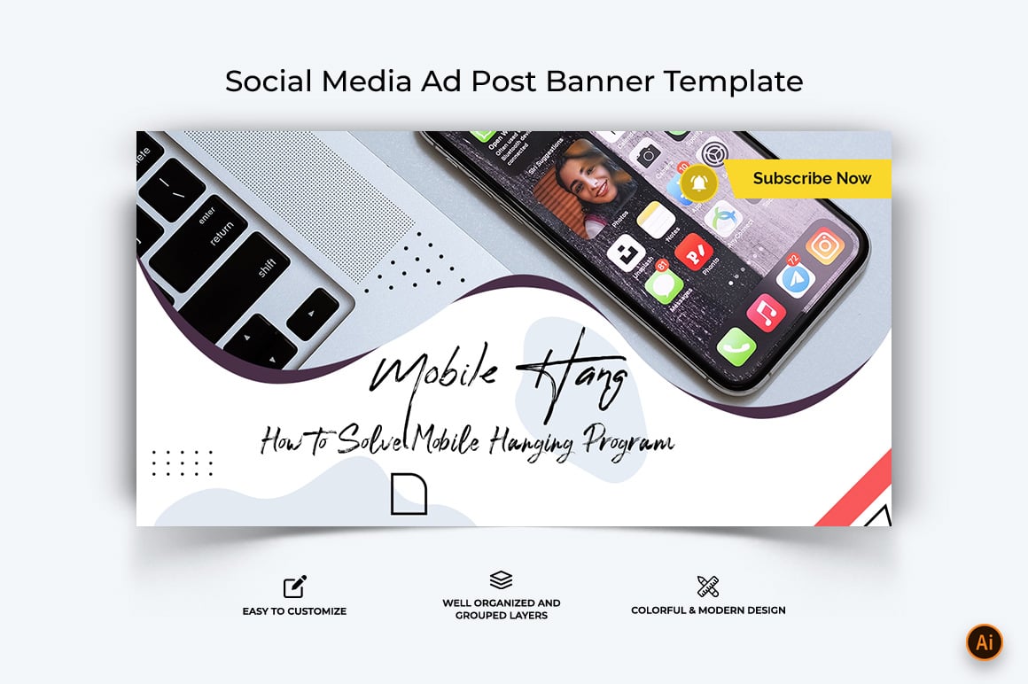 Mobile Tips and Tricks Facebook Ad Banner Design-18