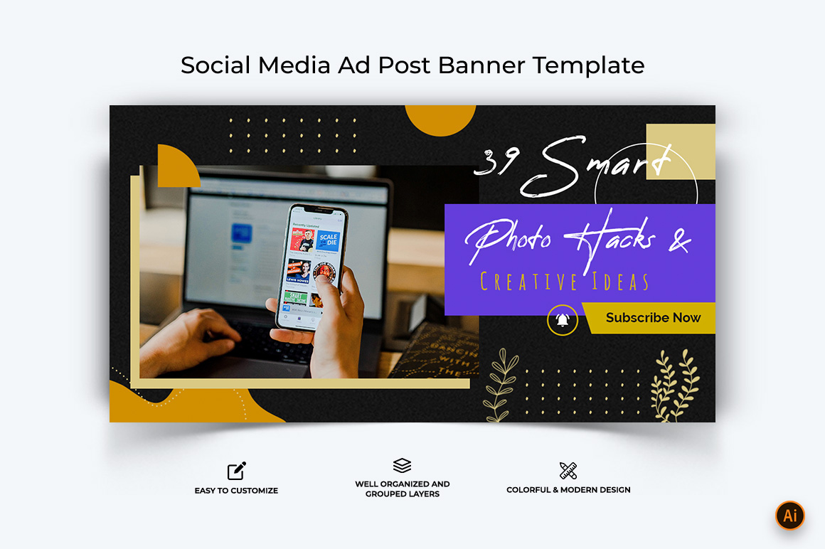 Mobile Tips and Tricks Facebook Ad Banner Design-20