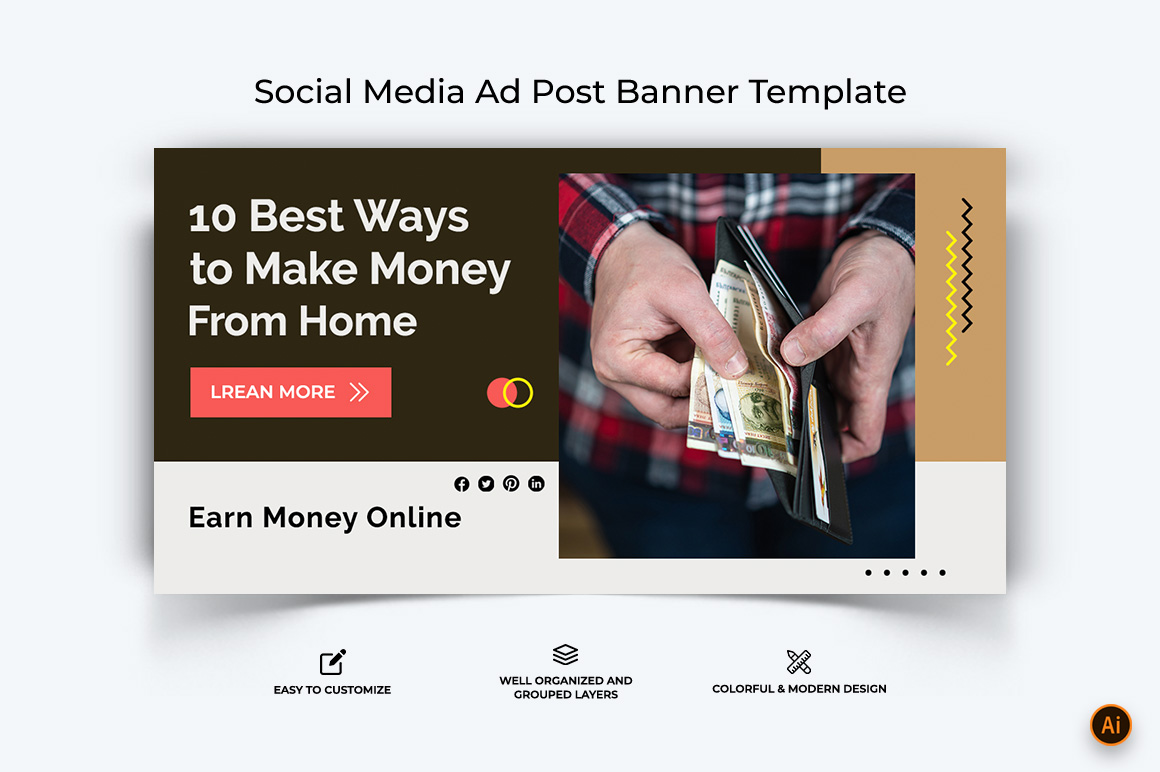 Online Earnings Facebook Ad Banner Design-02