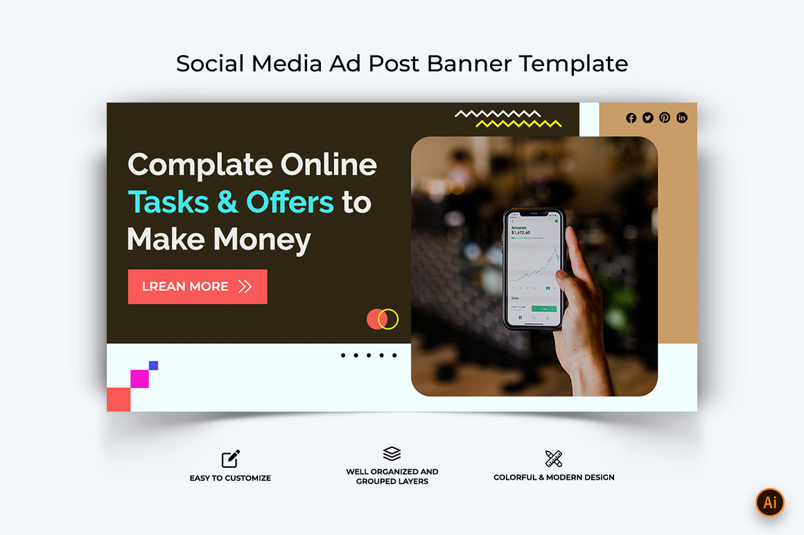 Online Earnings Facebook Ad Banner Design-03