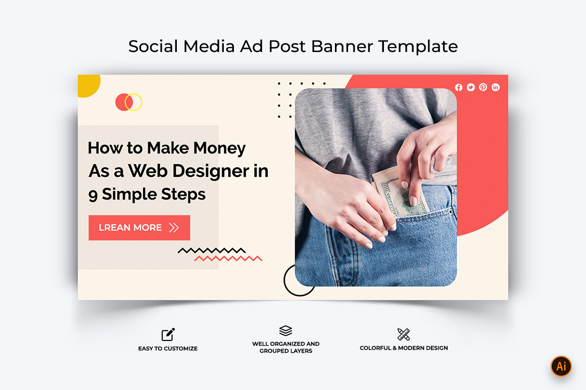 Online Earnings Facebook Ad Banner Design-05