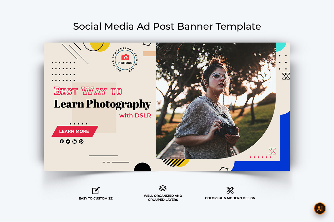 Photography Facebook Ad Banner Design-10