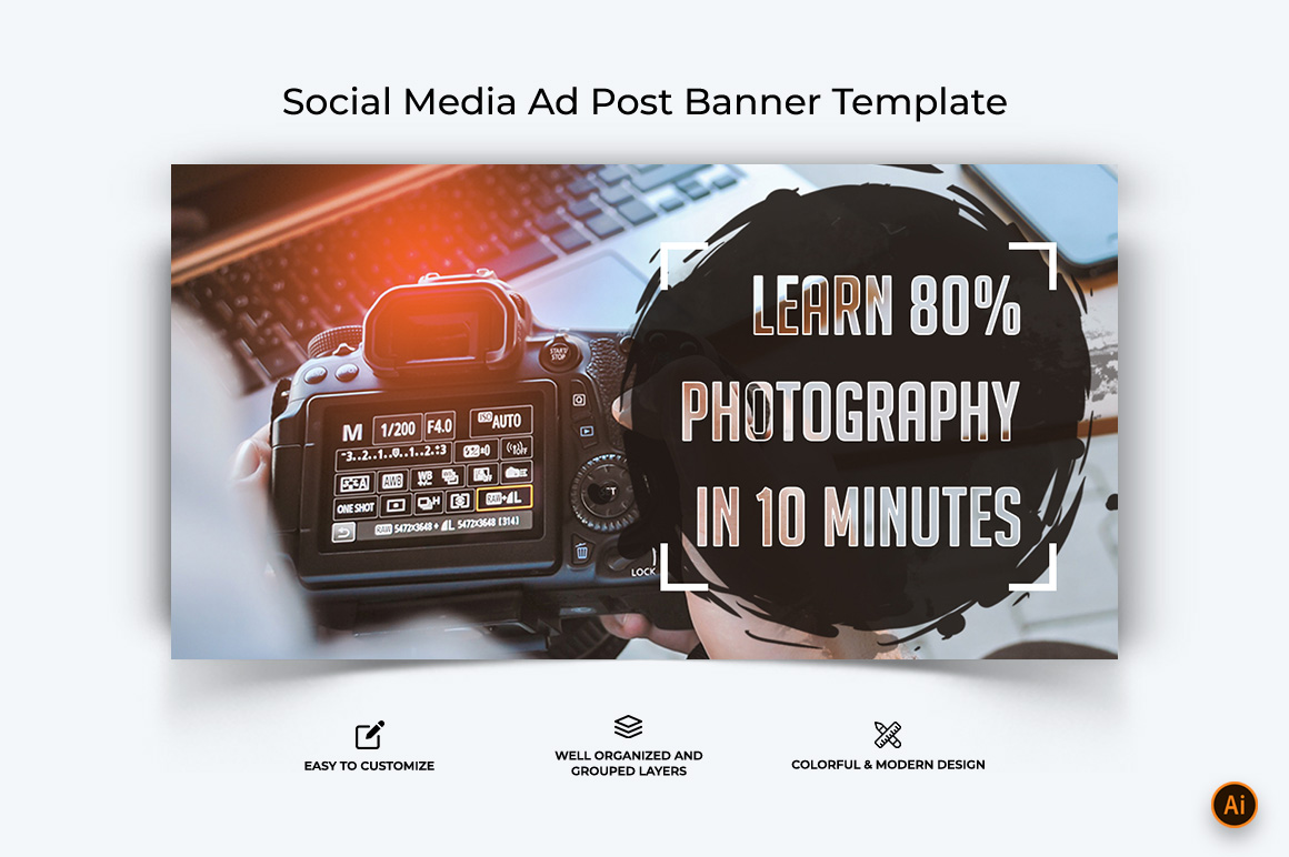 Photography Facebook Ad Banner Design-12