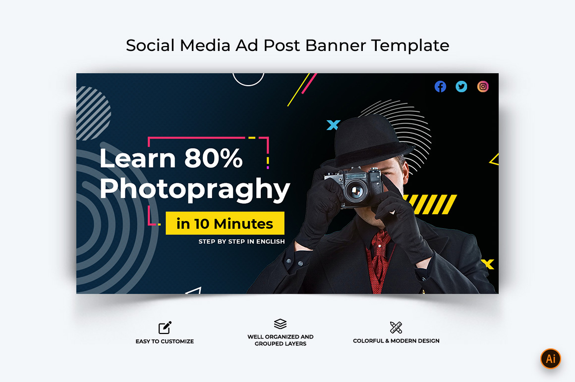 Photography Facebook Ad Banner Design-15