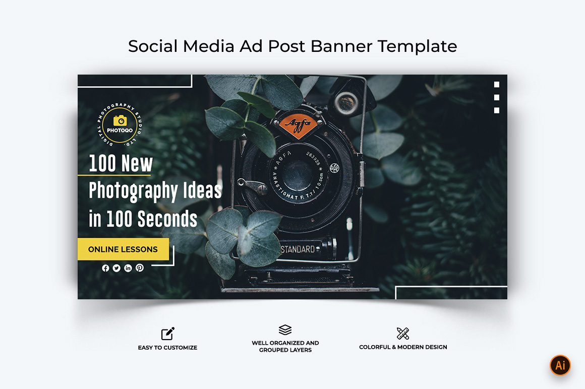 Photography Facebook Ad Banner Design-18