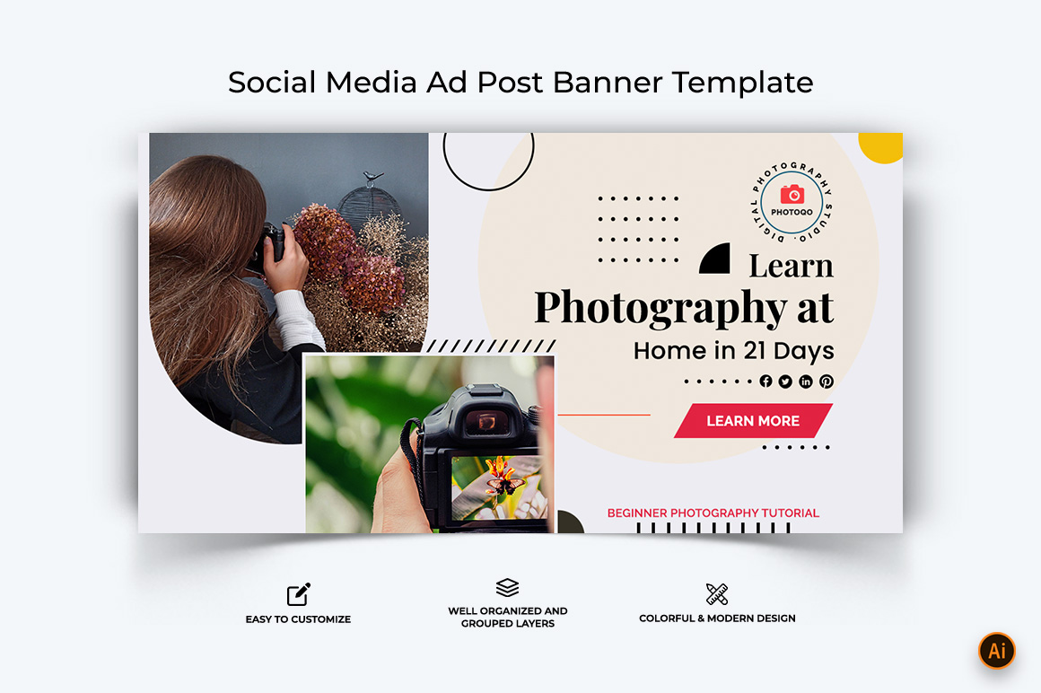 Photography Facebook Ad Banner Design-19