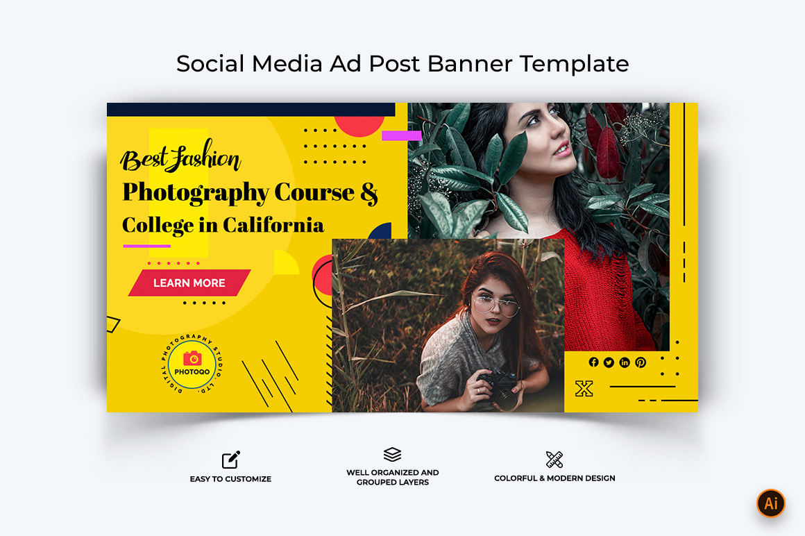 Photography Facebook Ad Banner Design-21