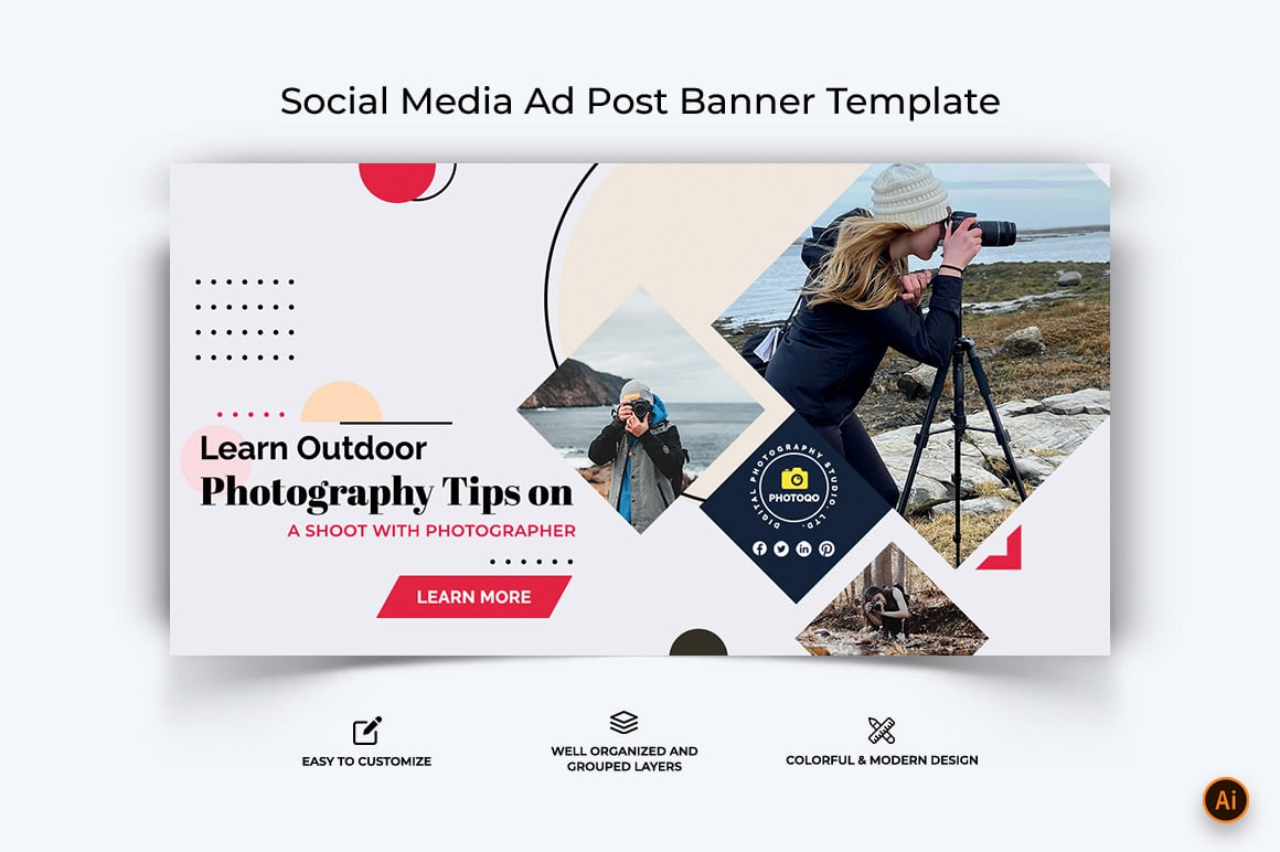 Photography Facebook Ad Banner Design-25