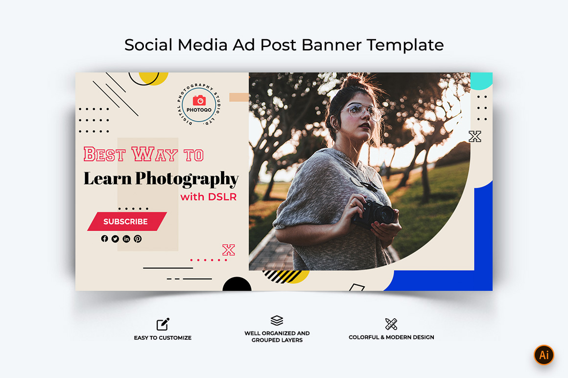 Photography Facebook Ad Banner Design-26