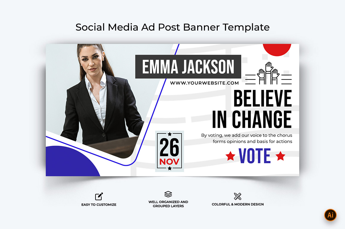 Political Campaign Facebook Ad Banner Design-02