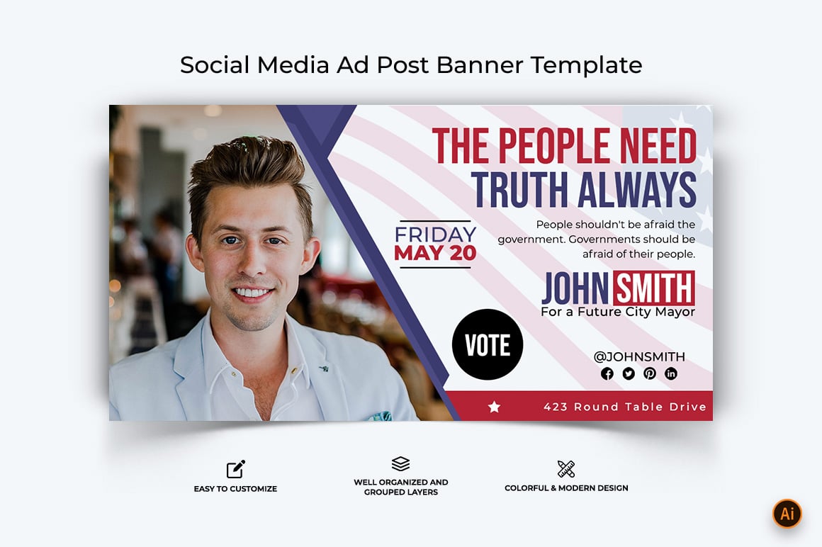 Political Campaign Facebook Ad Banner Design-05