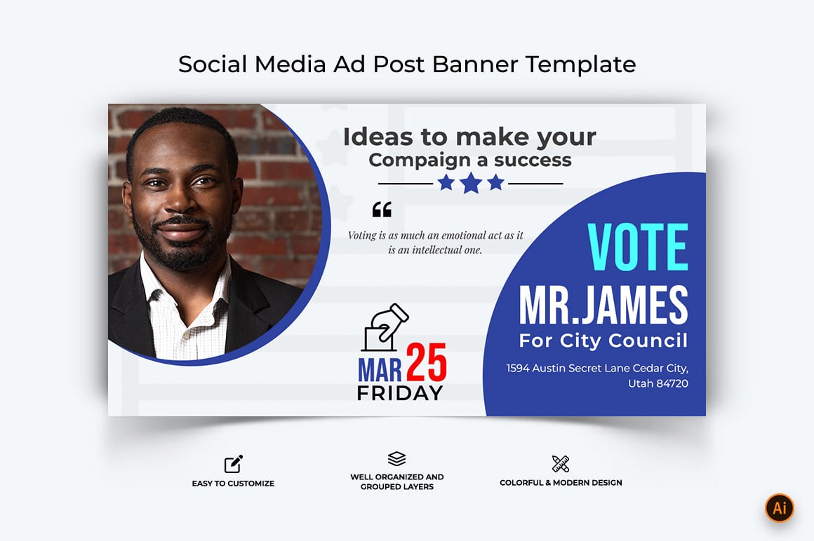 Political Campaign Facebook Ad Banner Design-01