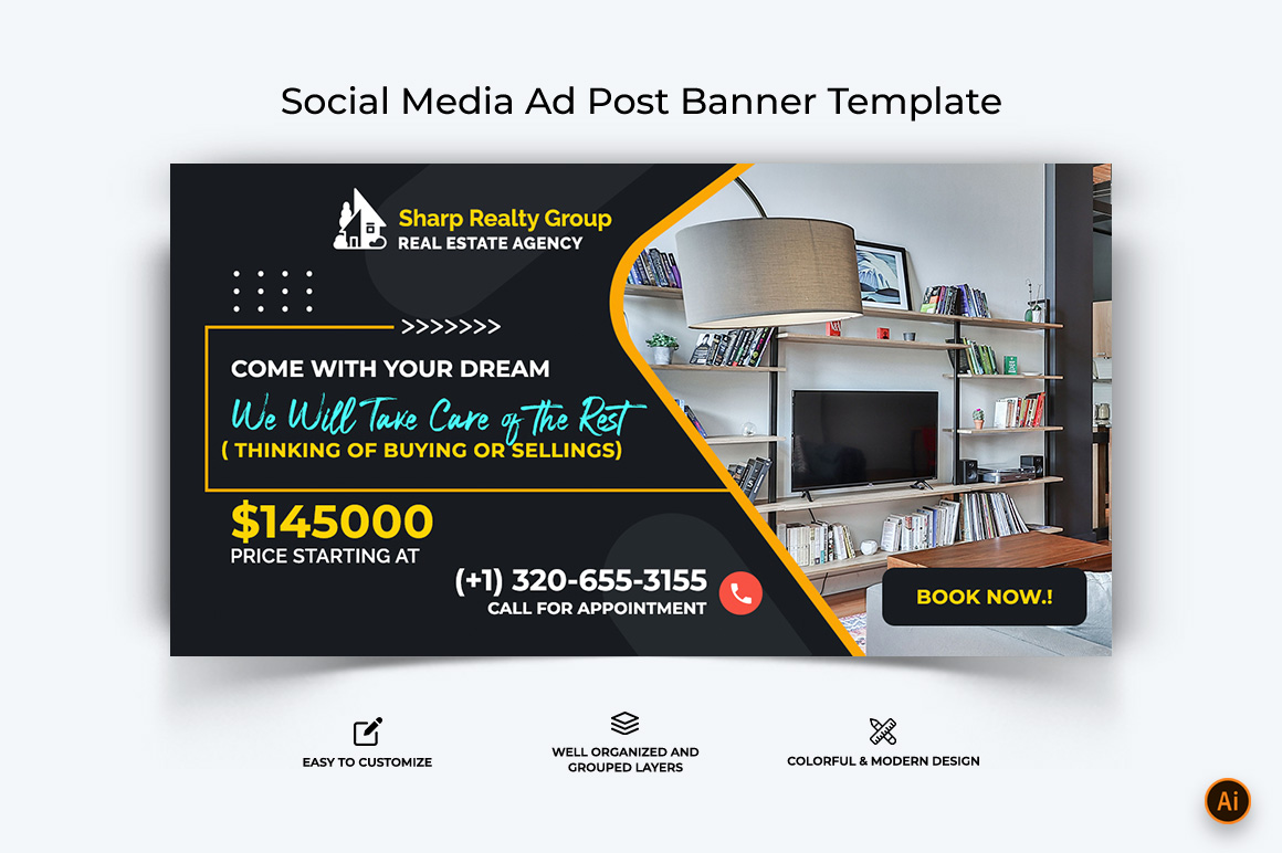 Real Estate Facebook Ad Banner Design-03