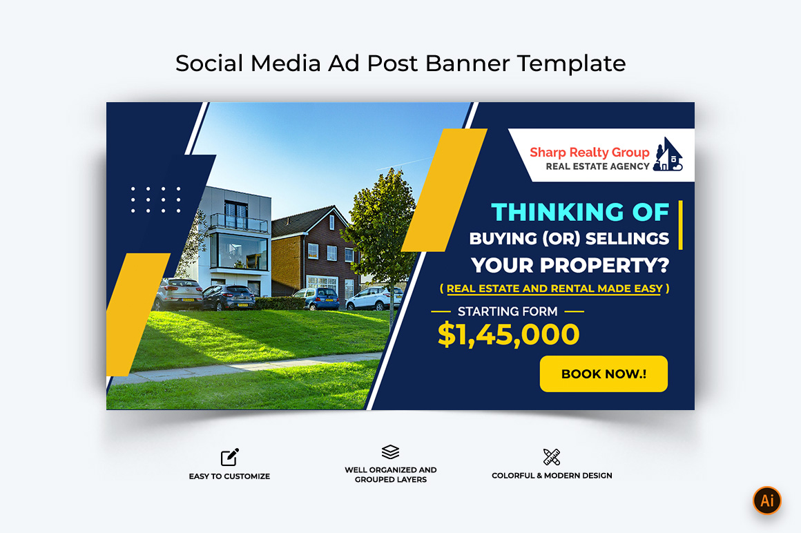 Real Estate Facebook Ad Banner Design-04