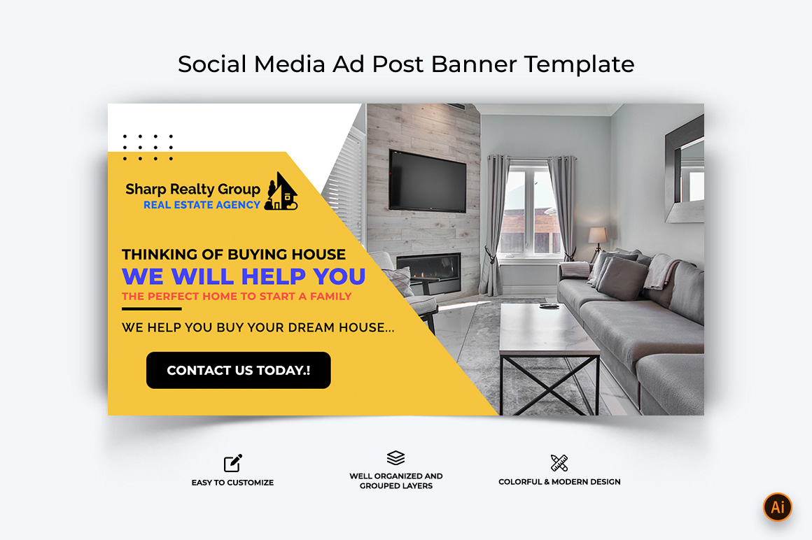 Real Estate Facebook Ad Banner Design-06