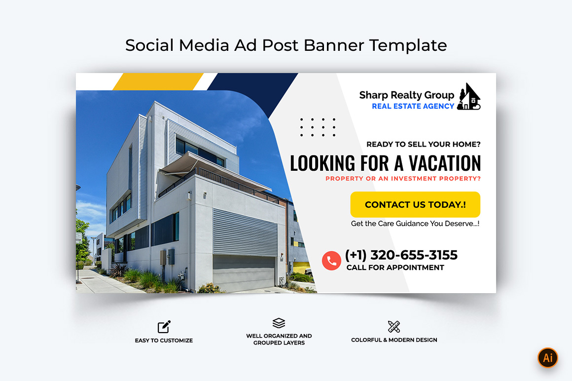 Real Estate Facebook Ad Banner Design-07