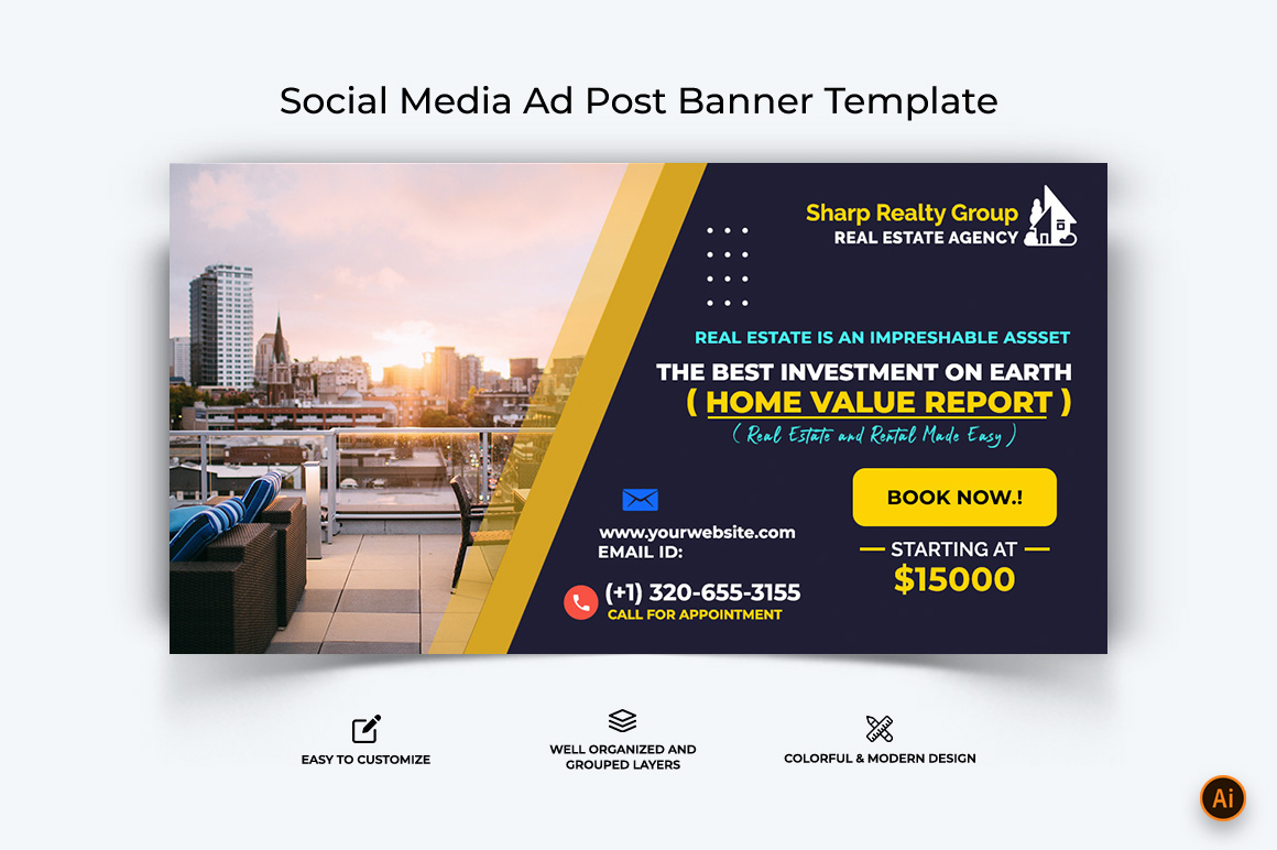 Real Estate Facebook Ad Banner Design-08