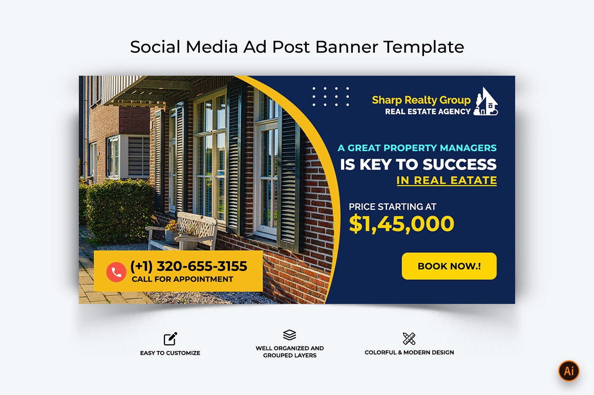 Real Estate Facebook Ad Banner Design-09