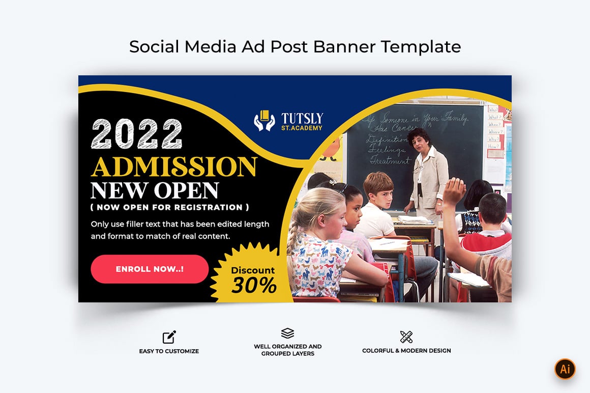 School Admissions Facebook Ad Banner Design-02