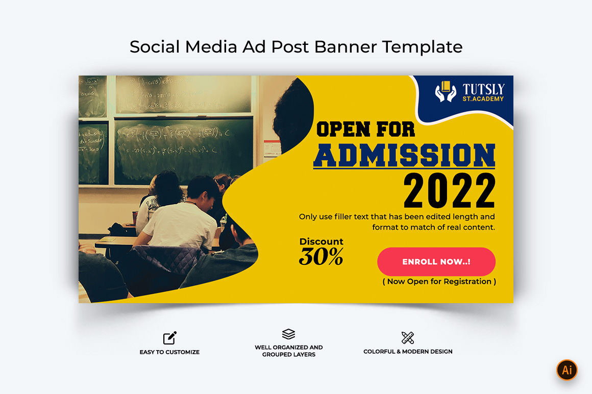 School Admissions Facebook Ad Banner Design-03