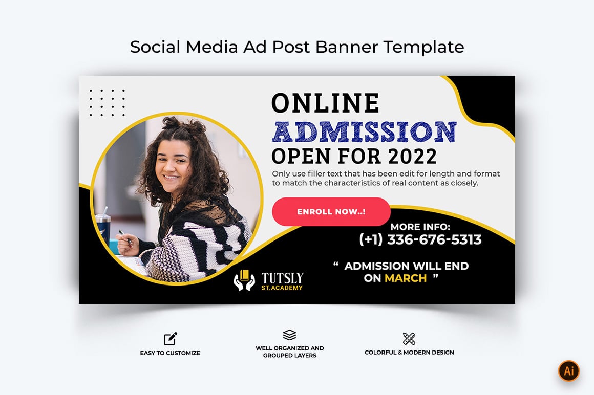 School Admissions Facebook Ad Banner Design-08