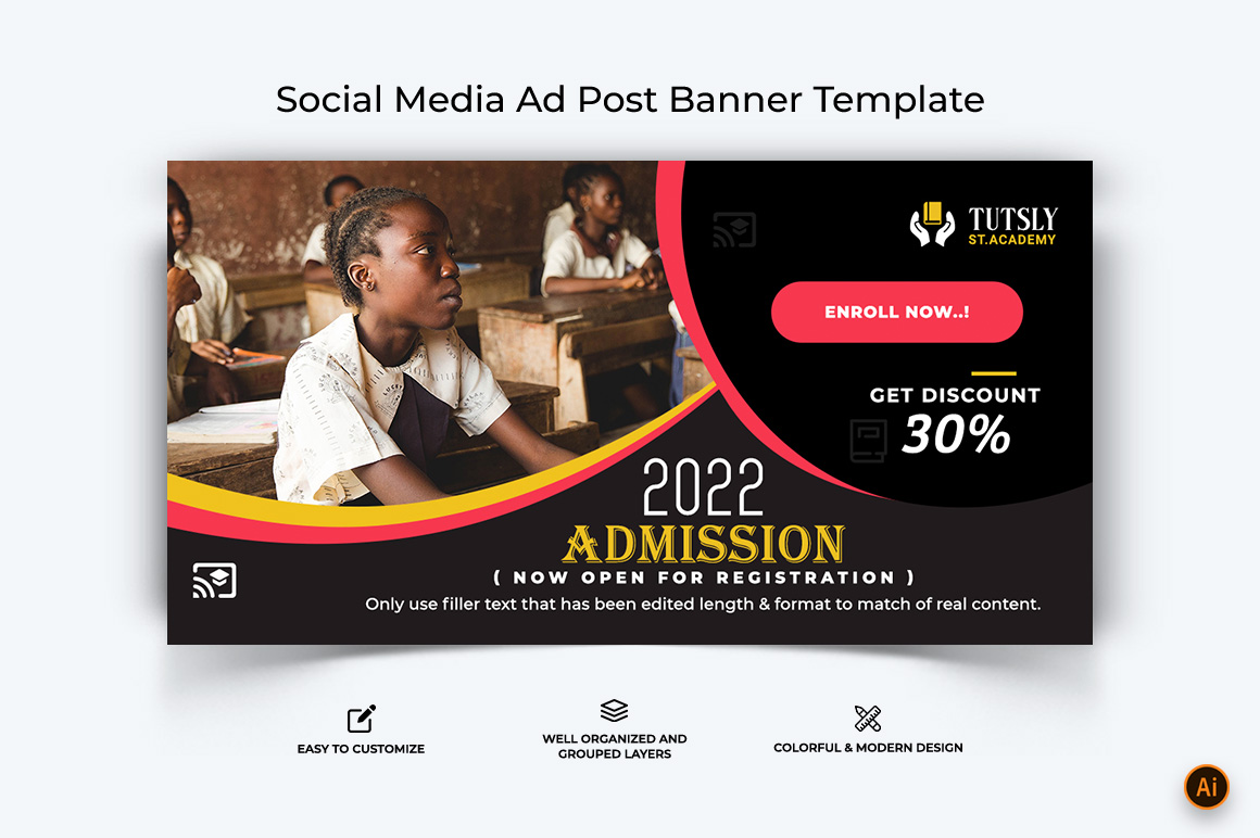 School Admissions Facebook Ad Banner Design-09