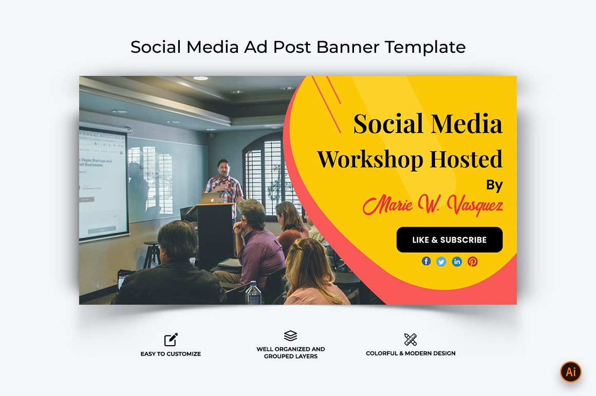 Social Media Workshop Facebook Ad Banner Design-11