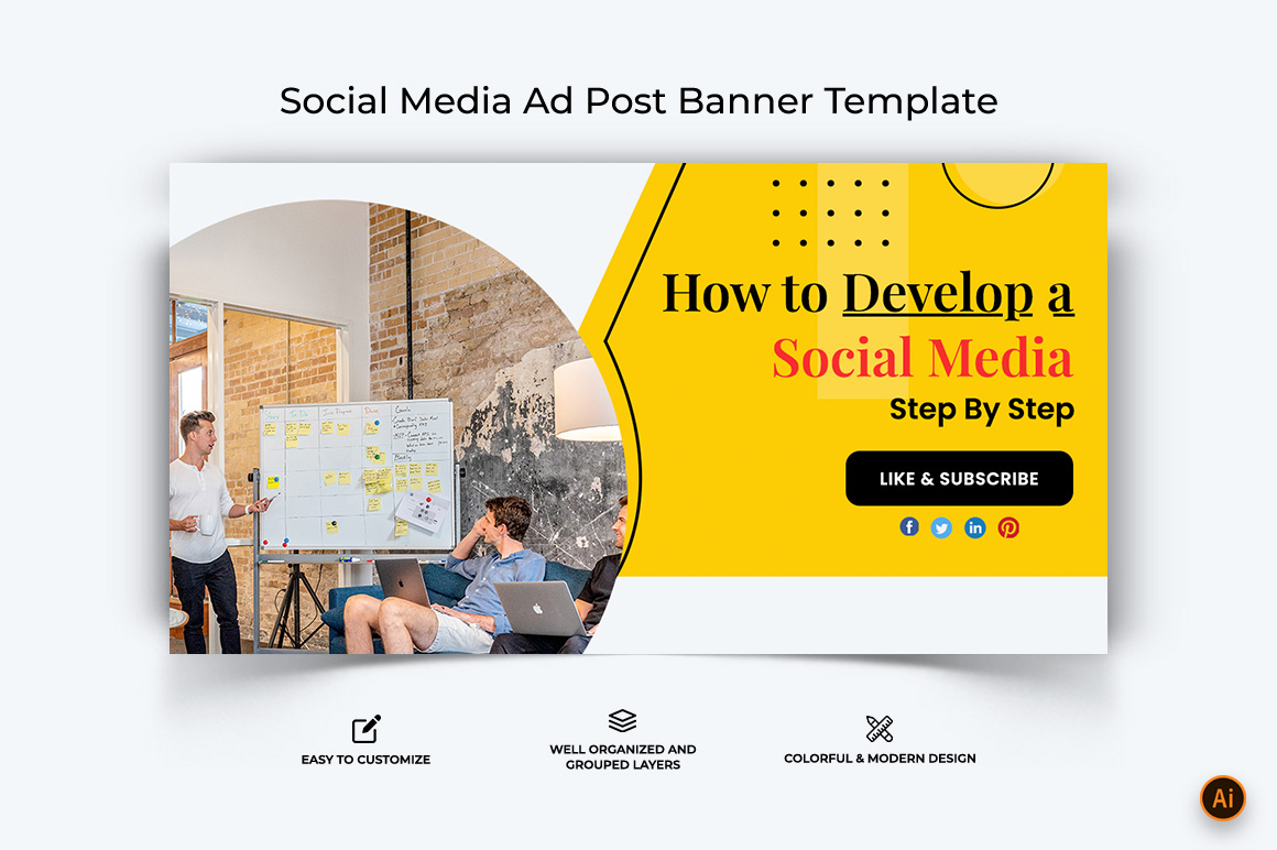 Social Media Workshop Facebook Ad Banner Design-13