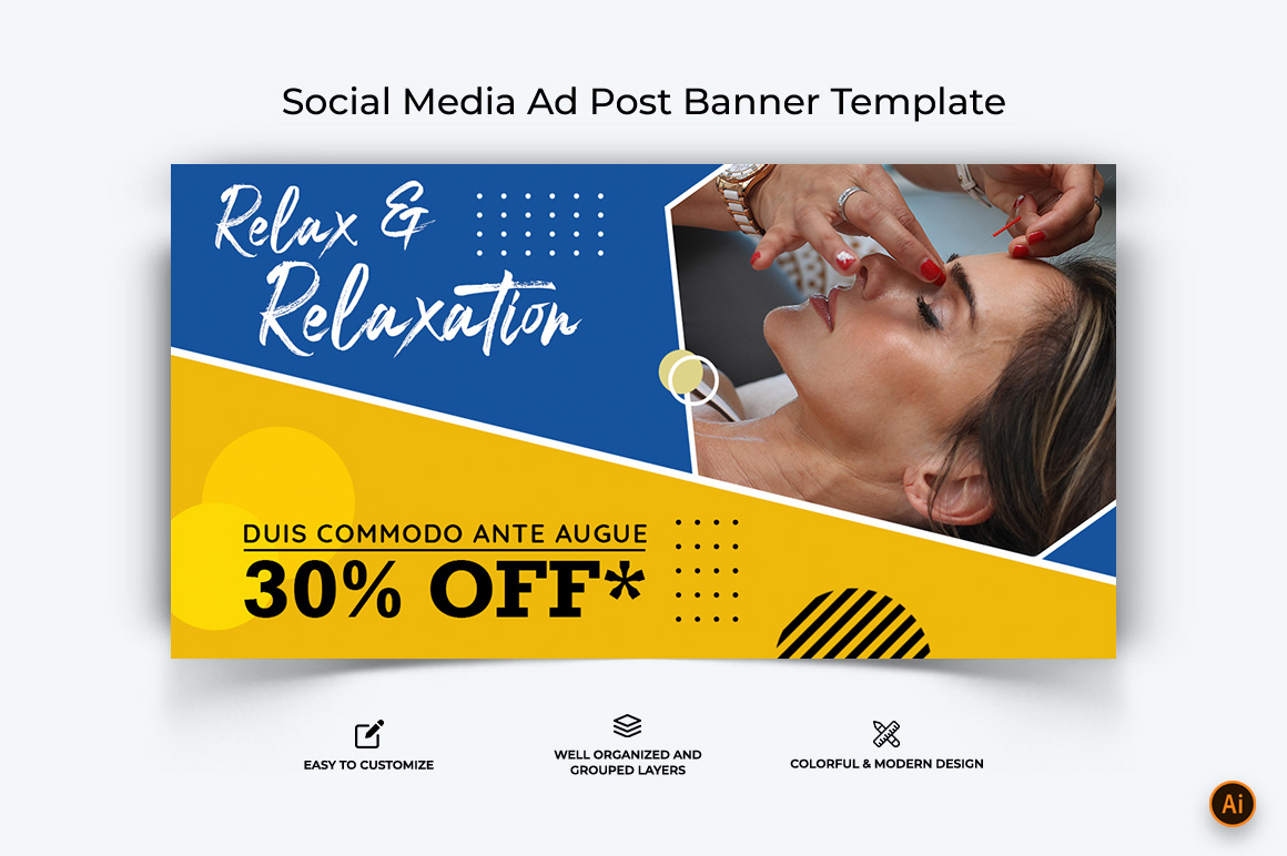 Spa Salon Facebook Ad Banner Design-04