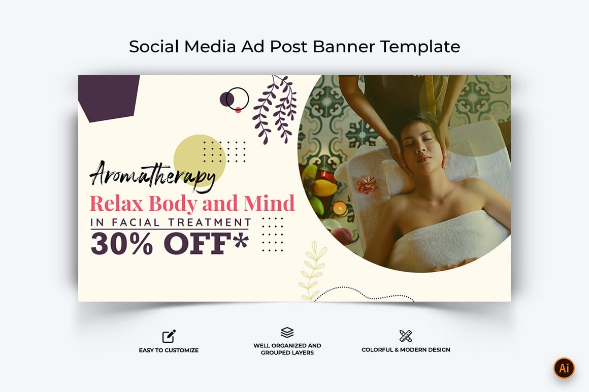 Spa Salon Facebook Ad Banner Design-07