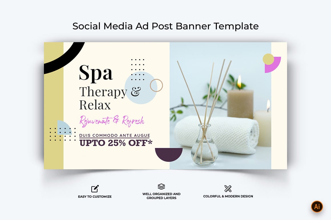 Spa Salon Facebook Ad Banner Design-10