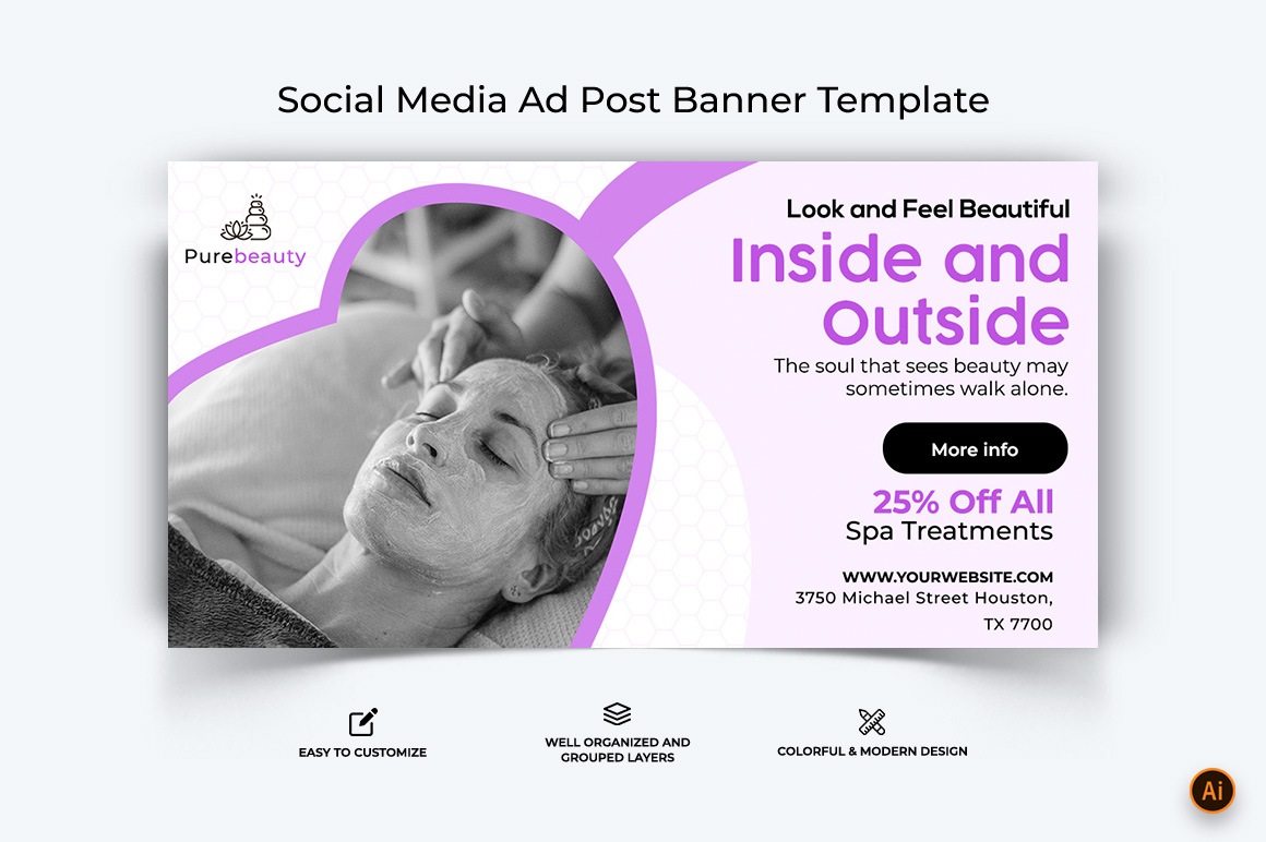 Spa Salon Facebook Ad Banner Design-18