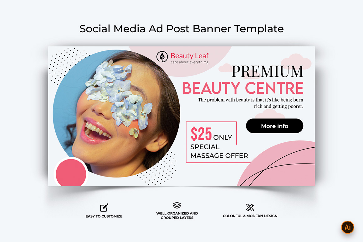 Spa Salon Facebook Ad Banner Design-20