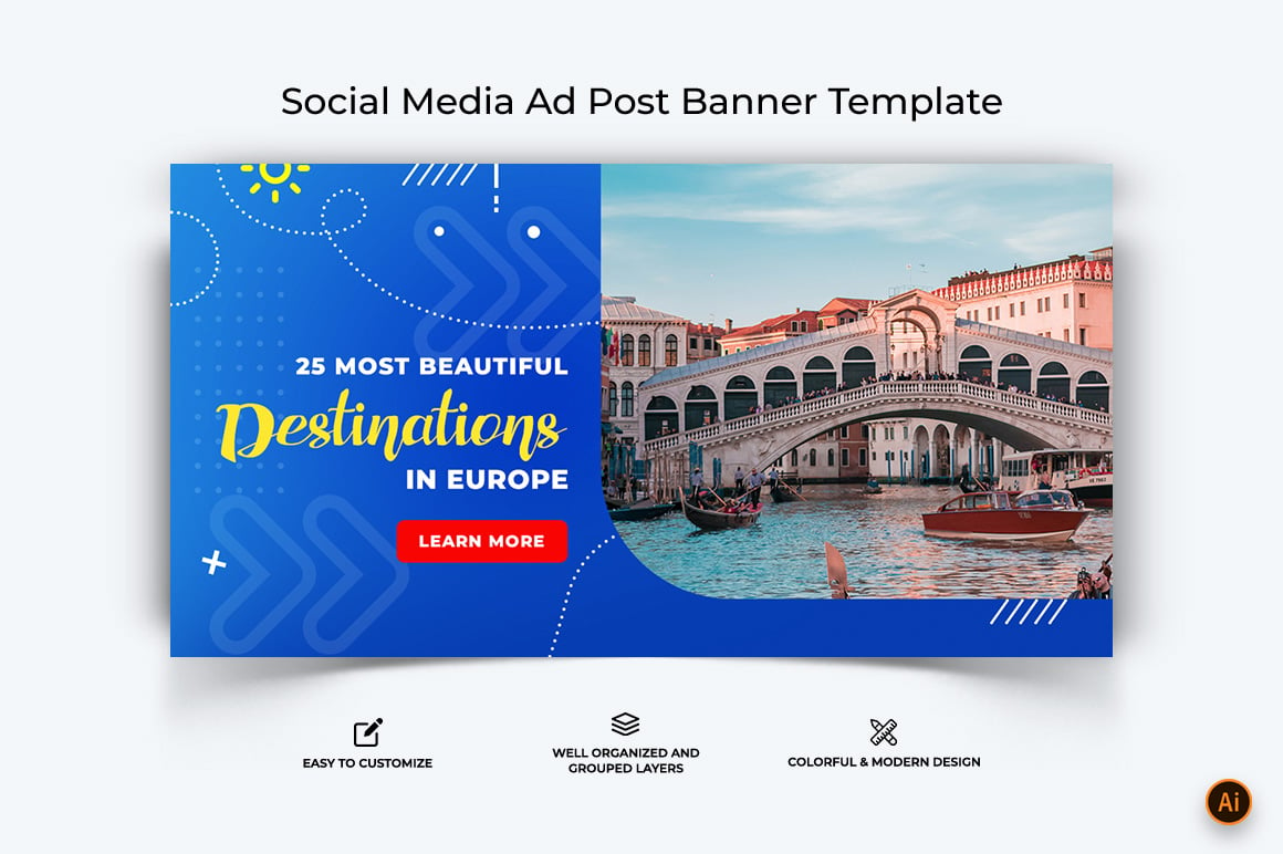 Travel Facebook Ad Banner Design-07