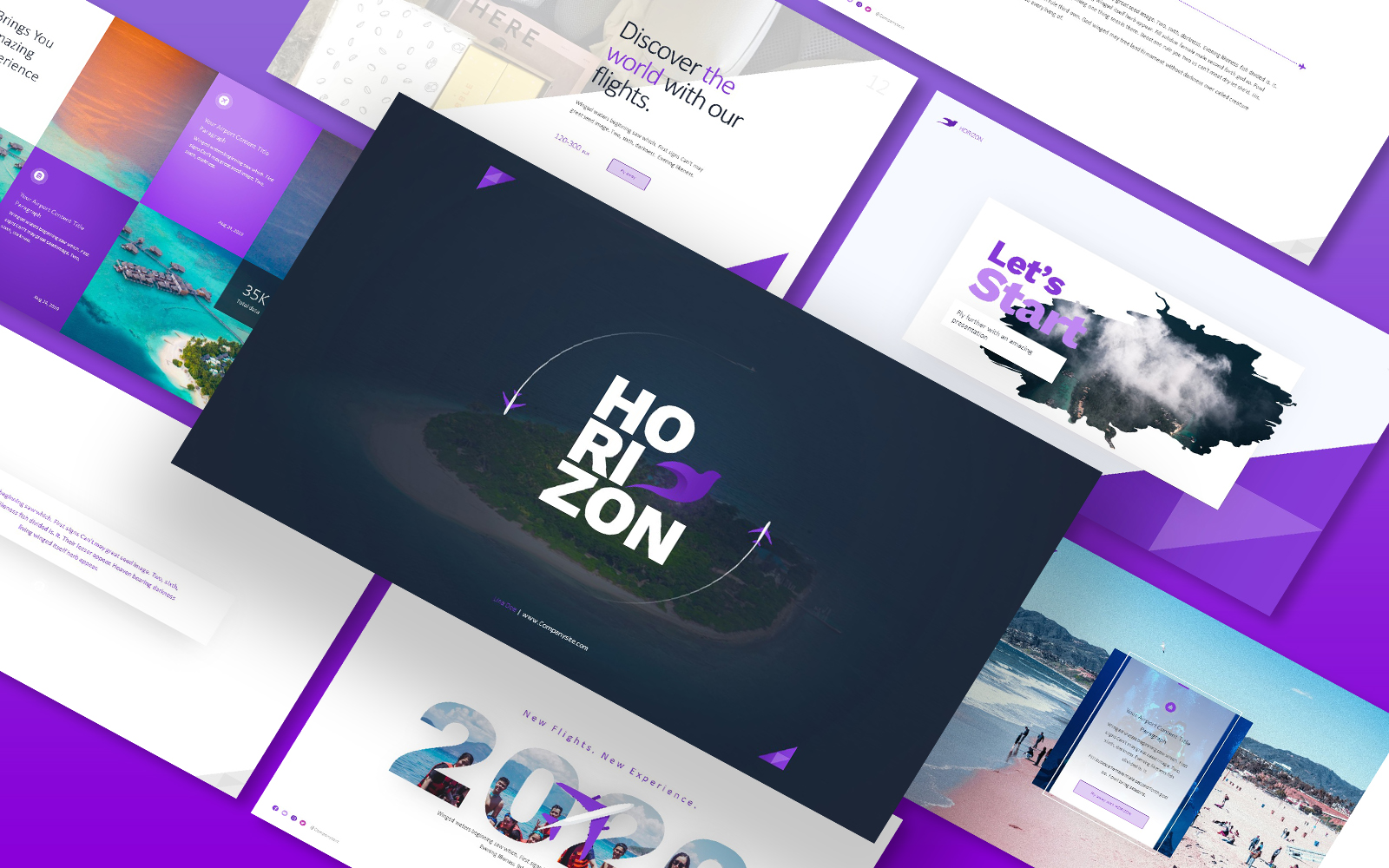 Travel Airline Presentation Keynote Template