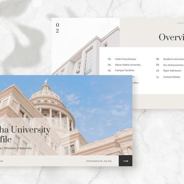 Profile University PowerPoint Templates 282779