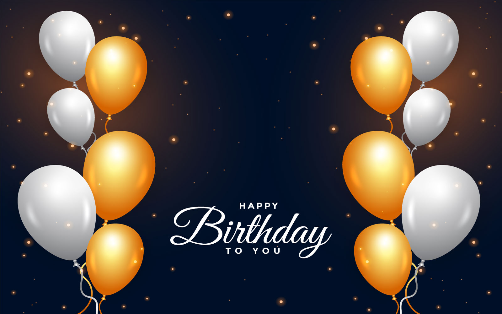 Birthday Gift Card with Dark Background