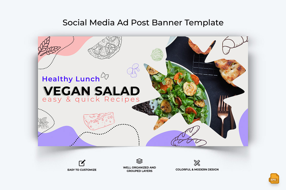 Food and RestaurantFacebook Ad Banner Design-002