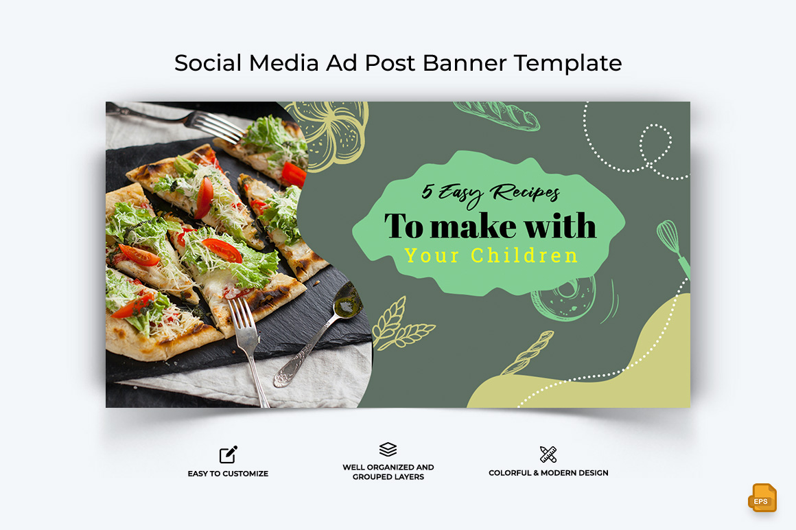 Food and RestaurantFacebook Ad Banner Design-005