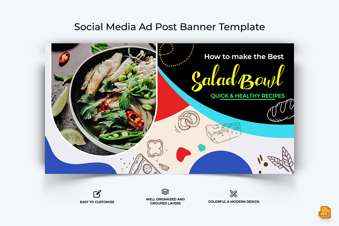 Food and RestaurantFacebook Ad Banner Design-006