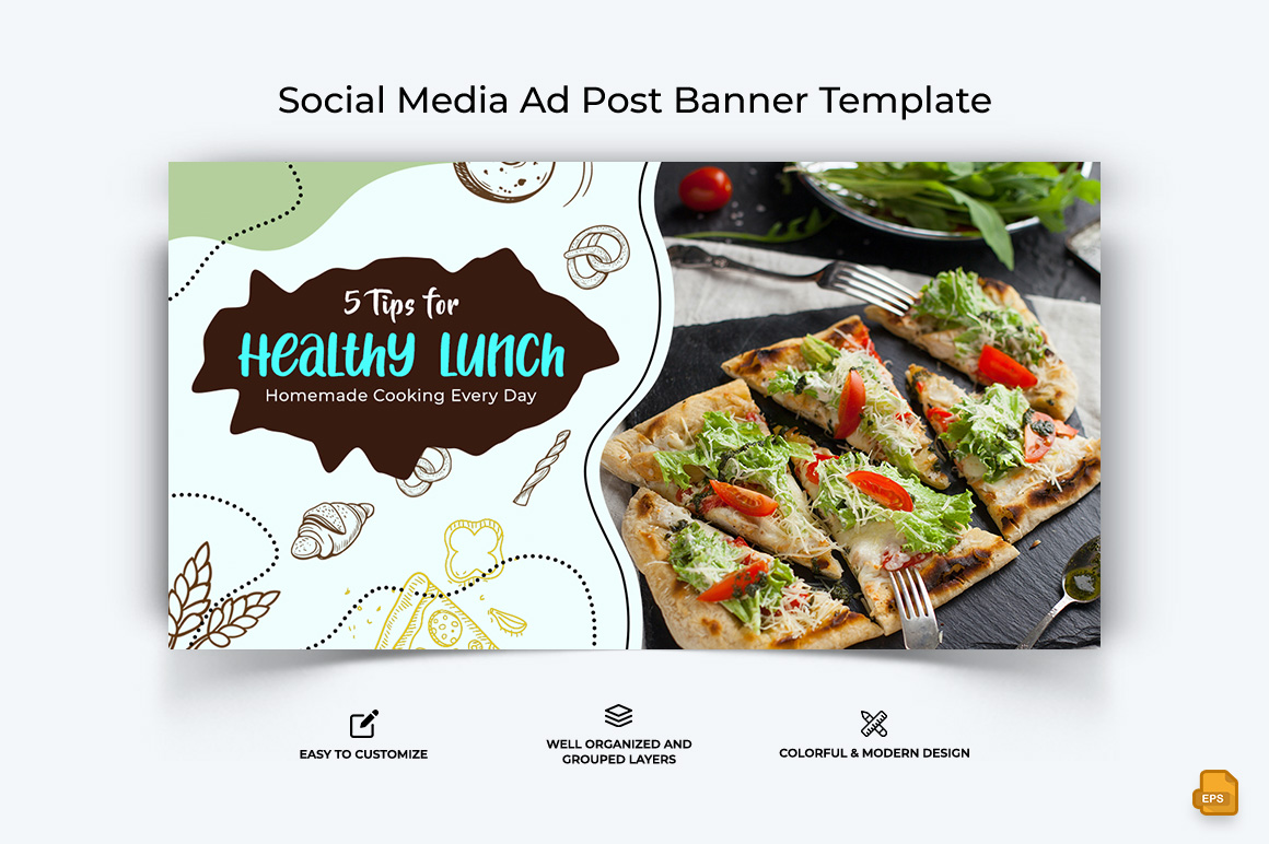 Food and RestaurantFacebook Ad Banner Design-007