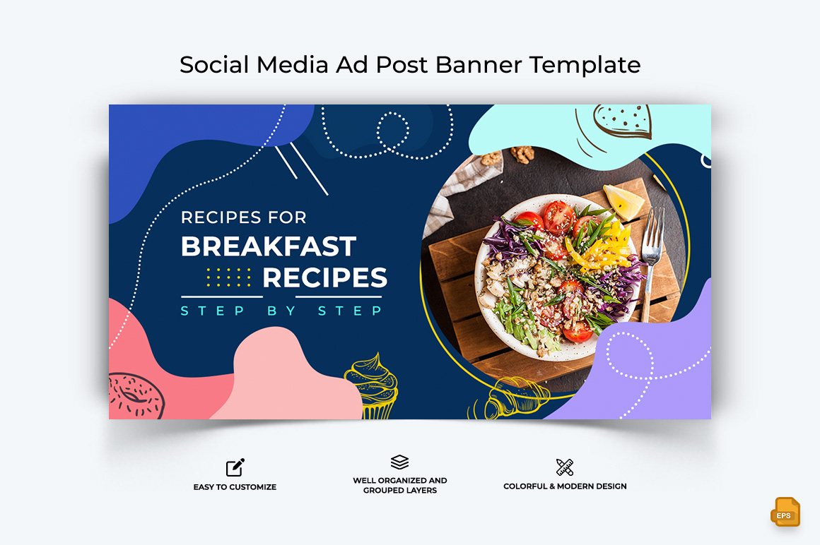 Food and RestaurantFacebook Ad Banner Design-008