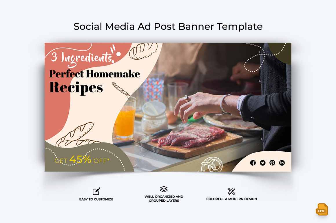 Food and RestaurantFacebook Ad Banner Design-010