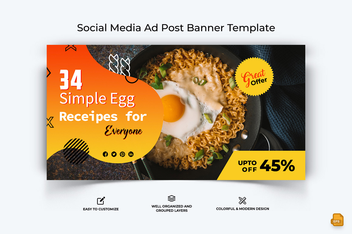 Food and RestaurantFacebook Ad Banner Design-013