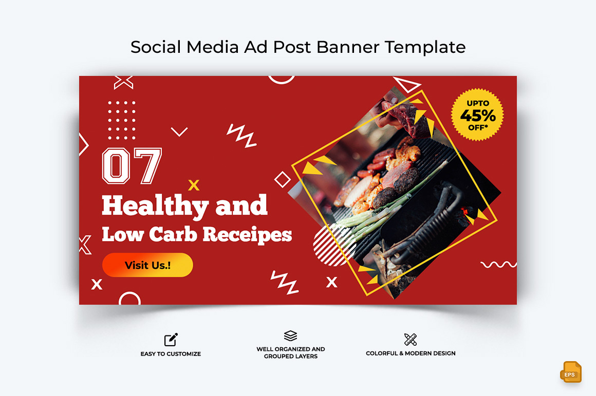 Food and RestaurantFacebook Ad Banner Design-014