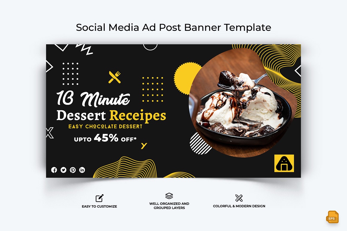 Food and RestaurantFacebook Ad Banner Design-016